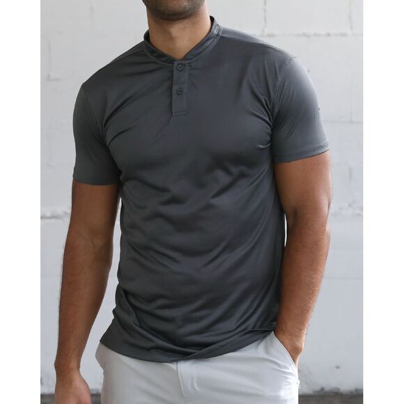 Truwear Mens Black‎ Vortex 2.0 Blade Short Sleeve Polo Shirt Size XL Stretch - Picture 1 of 10